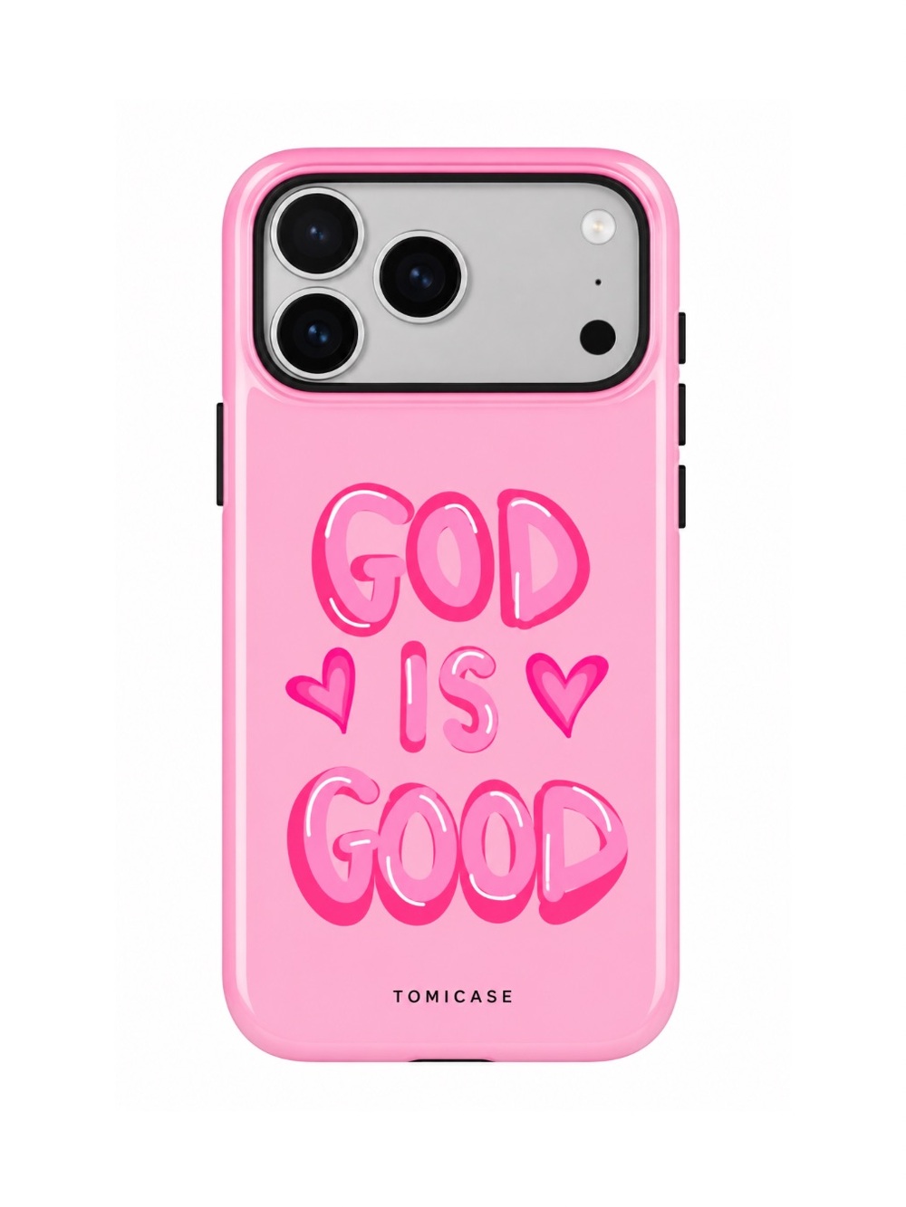 Pink 'God Is Good' Protective Phone Case